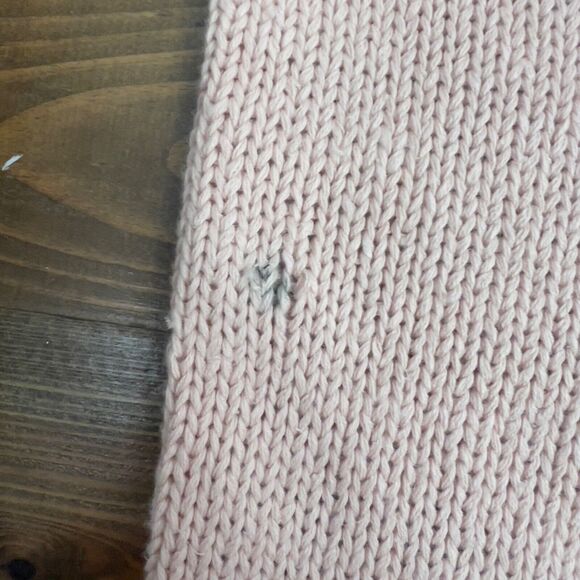 Vintage Kathie Lee Christmas Cardigan Sweater Women's XL Lt Pink Holiday - Picture 3 of 8